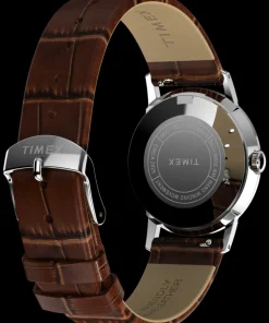 Timex Vintage|Leather*Marlin® Hand-Wound 34mm Leather Strap Watch
