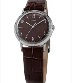 Timex Vintage|Leather*Marlin® Hand-Wound 34mm Leather Strap Watch