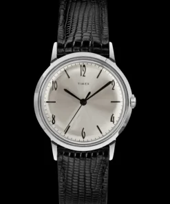 Timex Vintage|Leather*Marlin® Hand-Wound 34mm Leather Strap Watch
