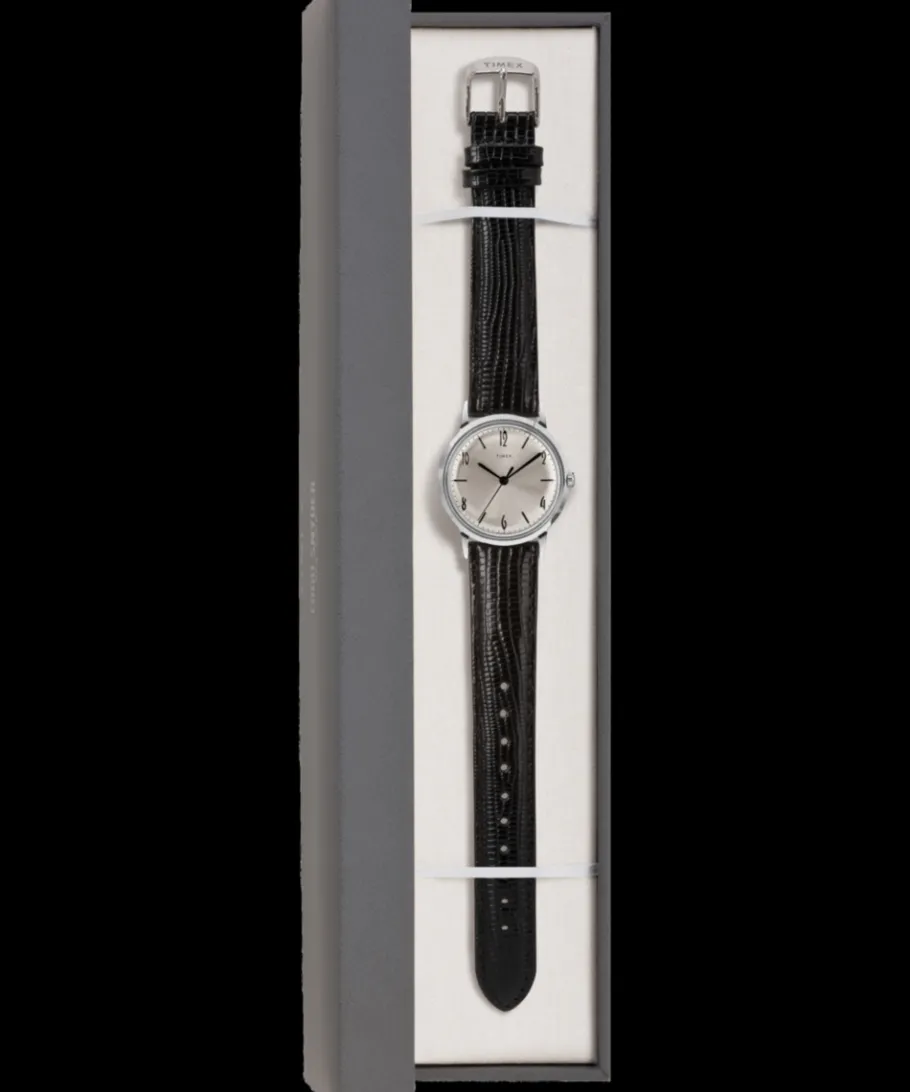 Timex Vintage|Leather*Marlin® Hand-Wound 34mm Leather Strap Watch