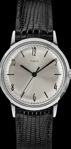 Timex Vintage|Leather*Marlin® Hand-Wound 34mm Leather Strap Watch