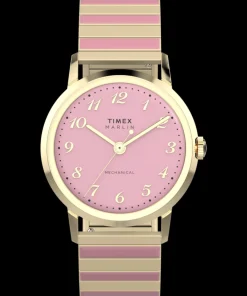 Women Timex Gold-tone|Bracelet*Marlin® Hand-Wound 34mm Stainless Steel Expansion Band Watch