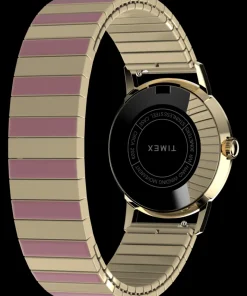 Women Timex Gold-tone|Bracelet*Marlin® Hand-Wound 34mm Stainless Steel Expansion Band Watch
