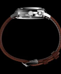 Timex Vintage|Leather*Marlin® Moon Phase 40mm Leather Strap Watch