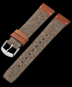 Timex Straps*20mm Fabric Strap with Leather Accents