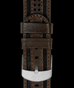 Timex Straps*18mm Fabric with Leather Strap