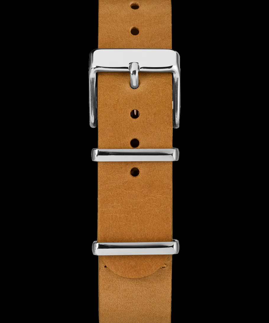 Timex Straps*18mm Leather Slip-Thru Double Layer Strap