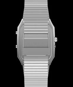 Timex Vintage|Stainless Steel*Q ® 1982 Ana-Digi Reissue 33mm Stainless Steel Bracelet Watch