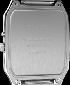 Timex Vintage|Stainless Steel*Q ® 1982 Ana-Digi Reissue 33mm Stainless Steel Bracelet Watch