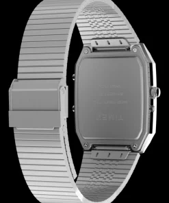 Timex Vintage|Stainless Steel*Q ® 1982 Ana-Digi Reissue 33mm Stainless Steel Bracelet Watch