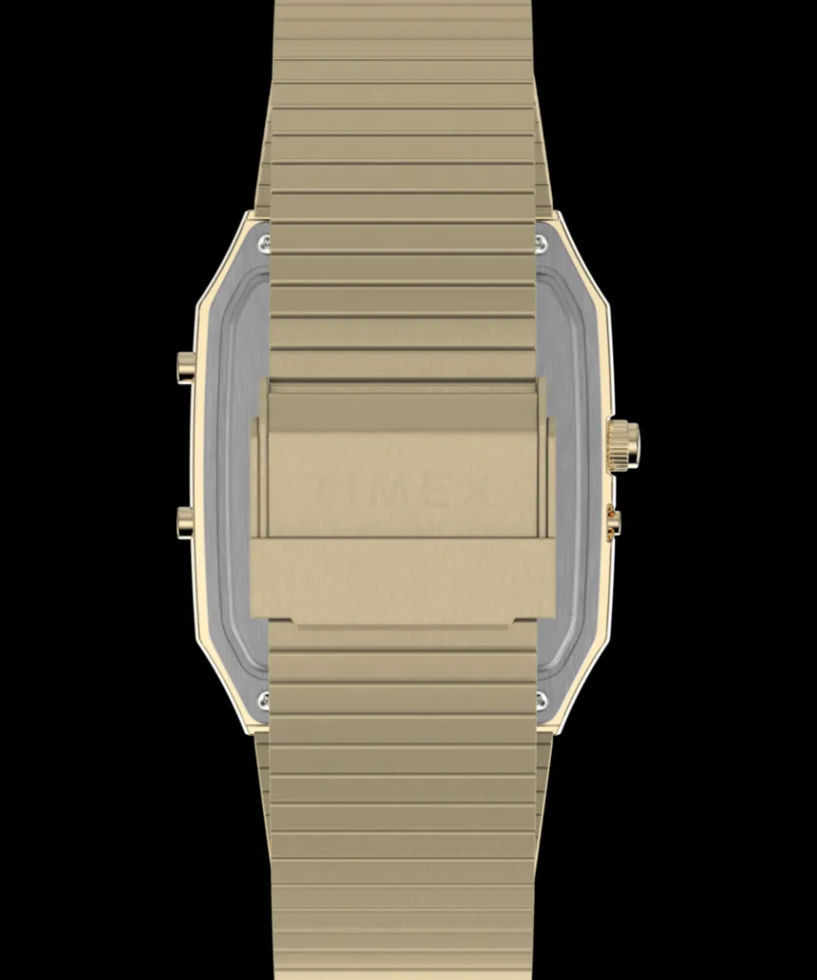 Timex Vintage|Stainless Steel*Q ® 1982 Ana-Digi Reissue 33mm Stainless Steel Bracelet Watch