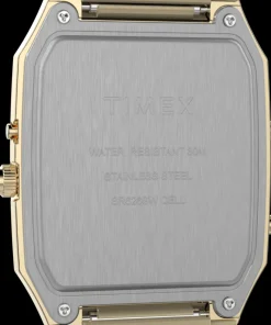 Timex Vintage|Stainless Steel*Q ® 1982 Ana-Digi Reissue 33mm Stainless Steel Bracelet Watch
