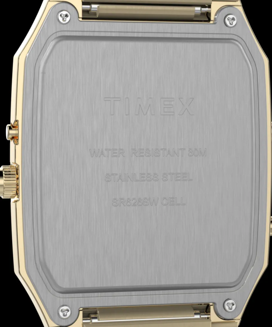 Timex Vintage|Stainless Steel*Q ® 1982 Ana-Digi Reissue 33mm Stainless Steel Bracelet Watch