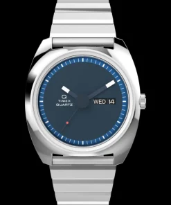 Women Timex Silver-tone|Bracelet*Q 1975 Enigma Reissue 37mm Stainless Steel Bracelet Watch