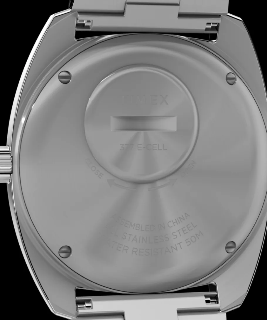 Women Timex Silver-tone|Bracelet*Q 1975 Enigma Reissue 37mm Stainless Steel Bracelet Watch