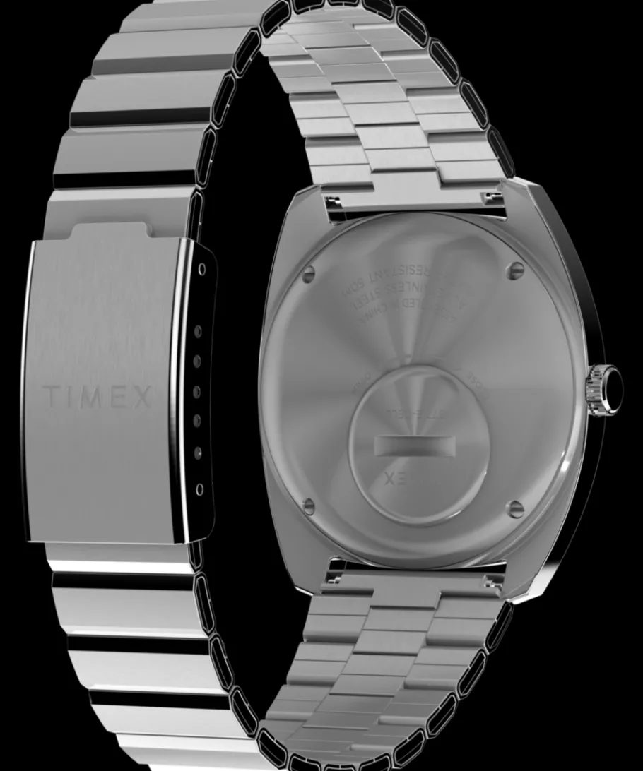 Women Timex Silver-tone|Bracelet*Q 1975 Enigma Reissue 37mm Stainless Steel Bracelet Watch