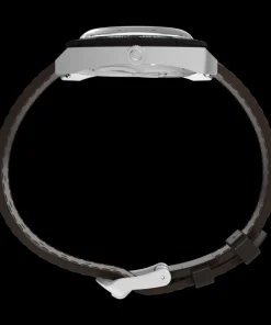 Timex Leather|Father's Day Gifts*Q ® 1972 World Time 39mm Leather Strap Watch