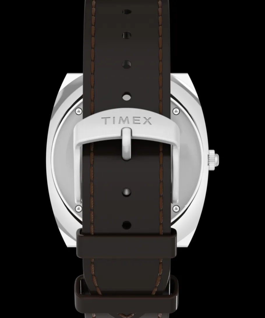 Timex Leather|Father's Day Gifts*Q ® 1972 World Time 39mm Leather Strap Watch