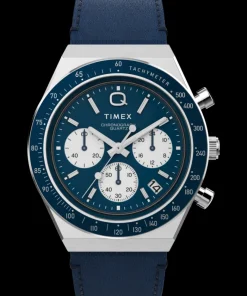 Timex Vintage|Leather*Q Chronograph 40mm Leather Strap Watch