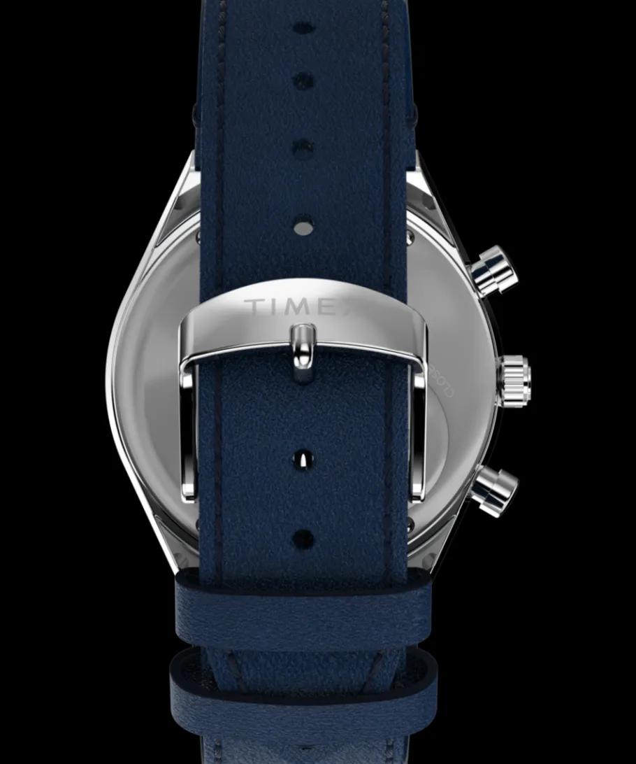 Timex Vintage|Leather*Q Chronograph 40mm Leather Strap Watch