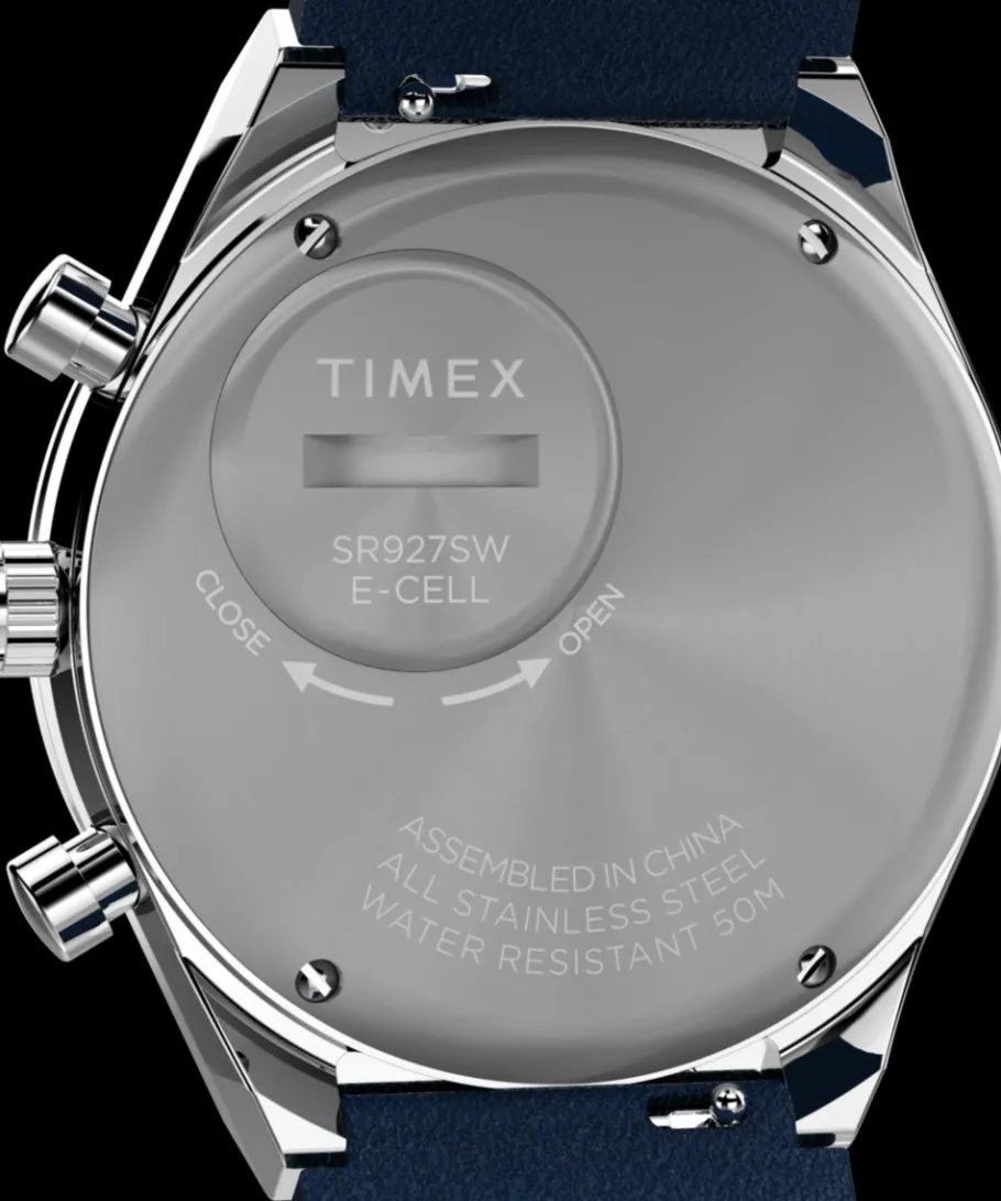 Timex Vintage|Leather*Q Chronograph 40mm Leather Strap Watch