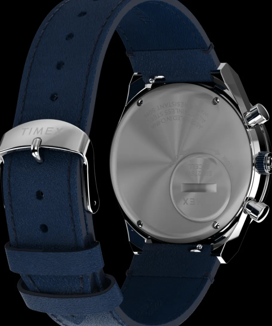 Timex Vintage|Leather*Q Chronograph 40mm Leather Strap Watch