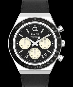 Timex Vintage|Leather*Q Chronograph 40mm Leather Strap Watch