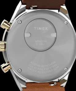 Timex Vintage|Leather*Q ® Chronograph 40mm Leather Strap Watch