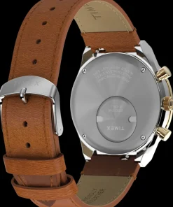 Timex Vintage|Leather*Q ® Chronograph 40mm Leather Strap Watch