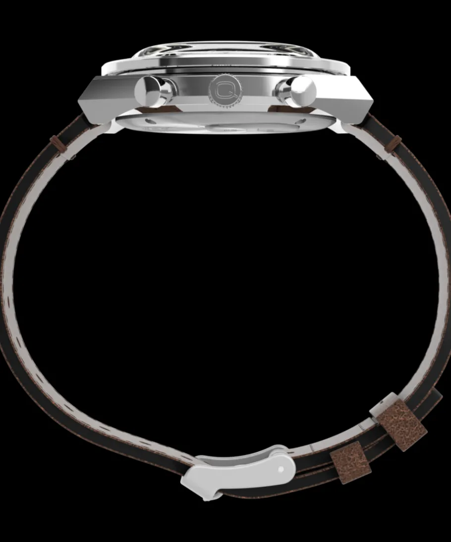 Timex Vintage|Leather*Q Chronograph 40mm Leather Strap Watch