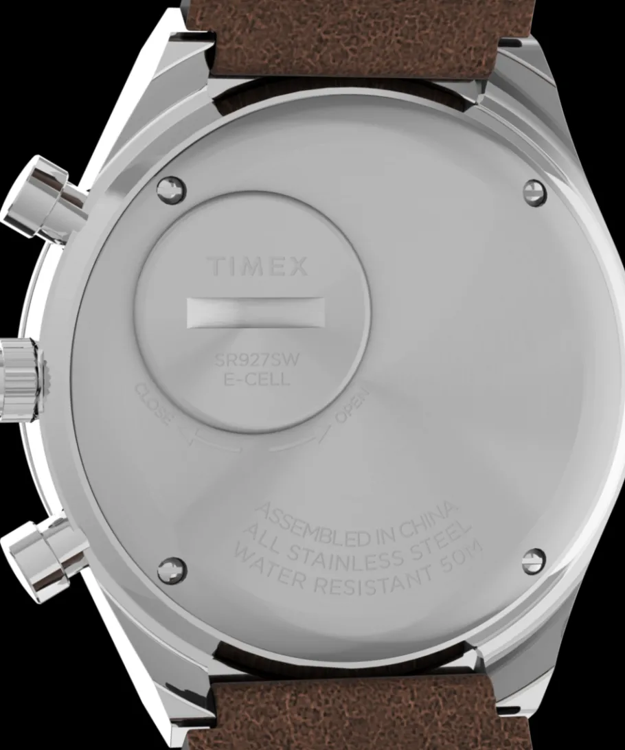 Timex Vintage|Leather*Q Chronograph 40mm Leather Strap Watch