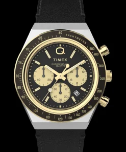 Timex Vintage|Leather*Q ® Chronograph 40mm Leather Strap Watch