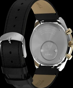 Timex Vintage|Leather*Q ® Chronograph 40mm Leather Strap Watch