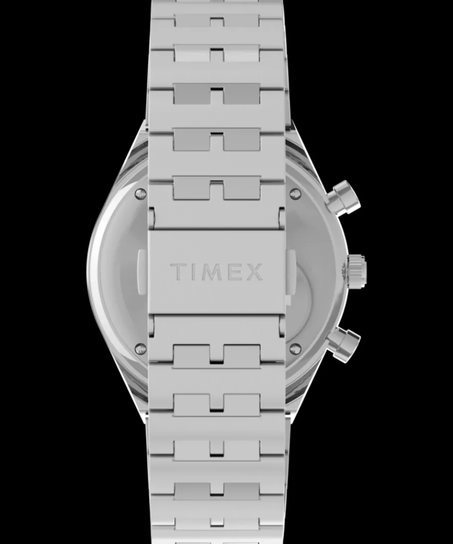 Timex Vintage|Stainless Steel*Q Chronograph 40mm Stainless Steel Bracelet Watch
