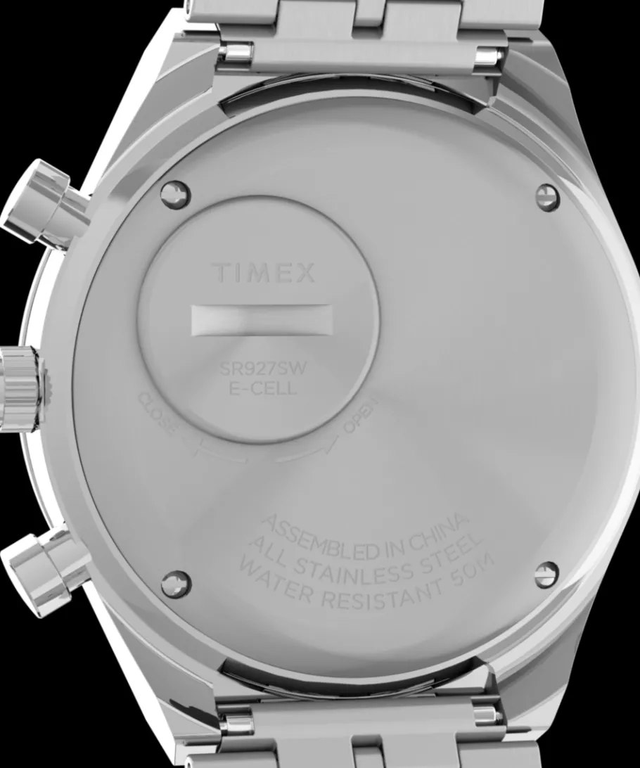 Timex Vintage|Stainless Steel*Q Chronograph 40mm Stainless Steel Bracelet Watch