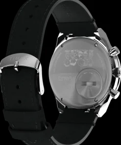 Timex Leather|Chronograph*Q Chronograph x Peanuts Snoopy 40mm Leather Strap Watch