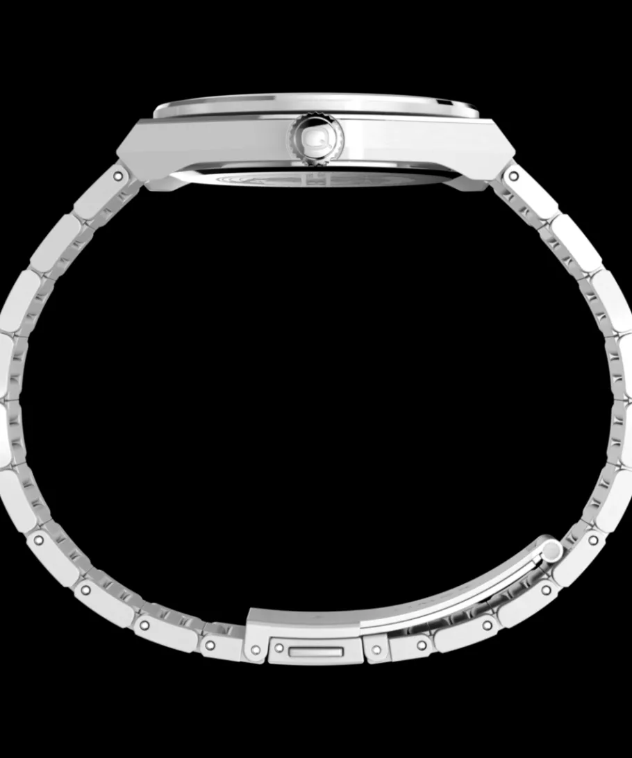 Timex Vintage|Stainless Steel*Q ® Continental GMT 39mm Stainless Steel Bracelet Watch