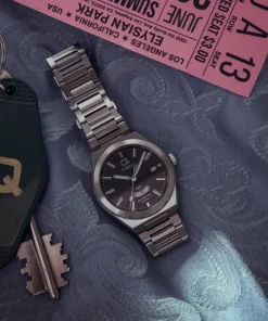 Timex Vintage|Stainless Steel*Q ® Continental GMT 39mm Stainless Steel Bracelet Watch