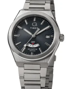 Timex Vintage|Stainless Steel*Q ® Continental GMT 39mm Stainless Steel Bracelet Watch