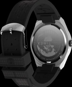 Timex Vintage|Father's Day Gifts*Q ® Continental GMT 39mm Synthetic Rubber Strap Watch