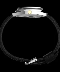 Timex Vintage|Leather*Q ® 1978 Day/Date 37.5mm Leather Strap Watch