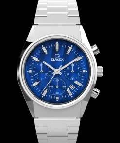 Timex Vintage|Stainless Steel*Q Falcon Eye Chronograph 40mm Stainless Steel Bracelet Watch