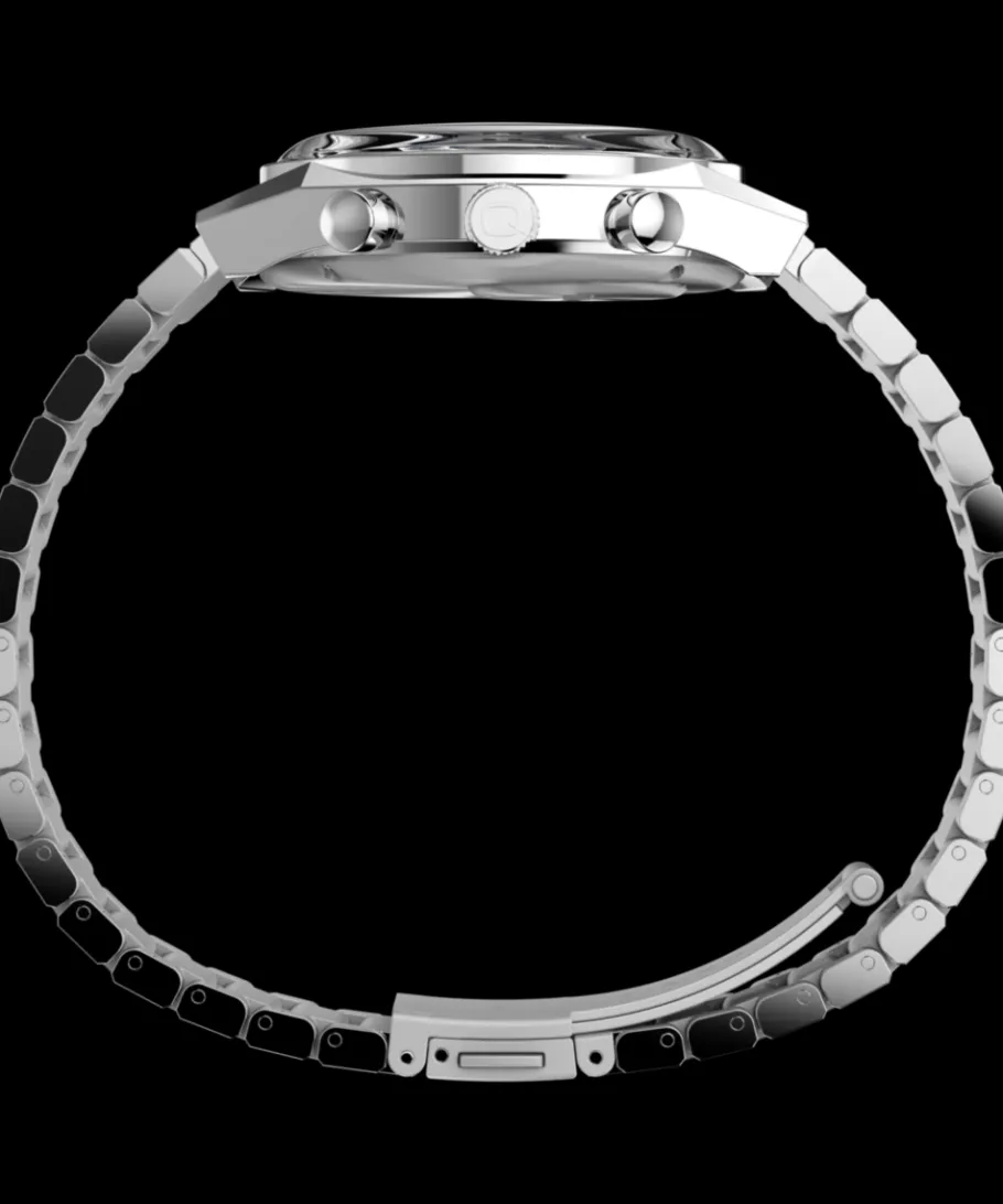 Timex Vintage|Stainless Steel*Q Falcon Eye Chronograph 40mm Stainless Steel Bracelet Watch