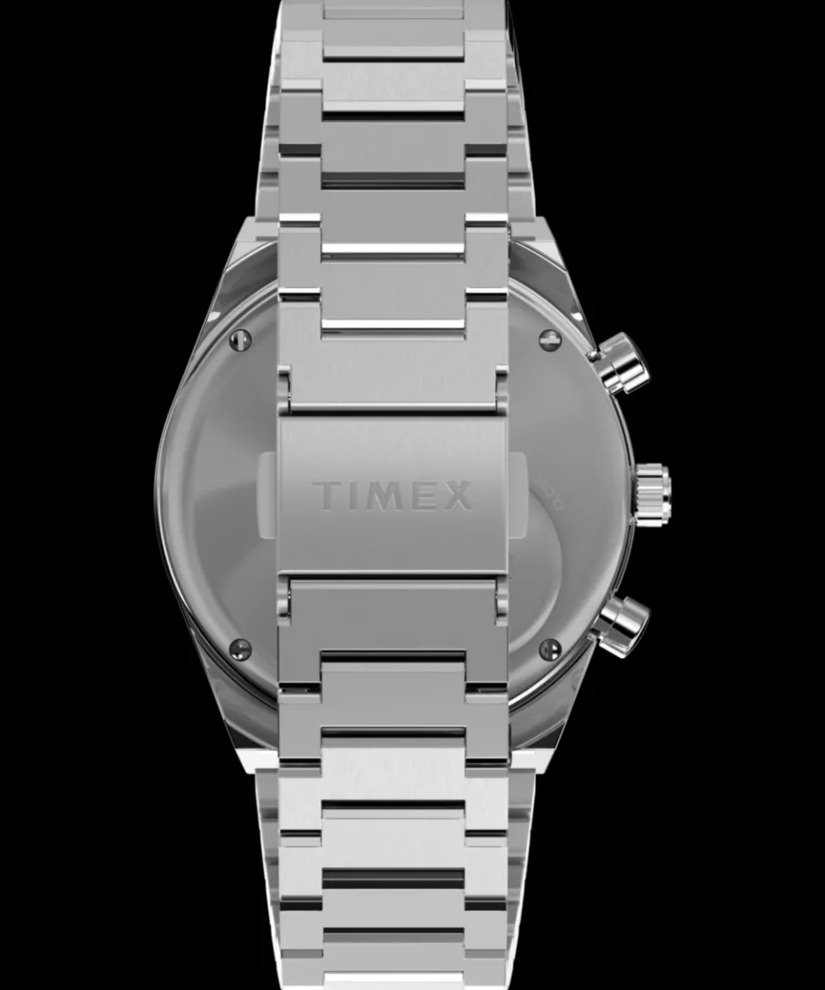 Timex Vintage|Stainless Steel*Q Falcon Eye Chronograph 40mm Stainless Steel Bracelet Watch
