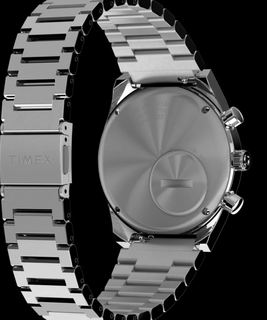 Timex Vintage|Stainless Steel*Q Falcon Eye Chronograph 40mm Stainless Steel Bracelet Watch