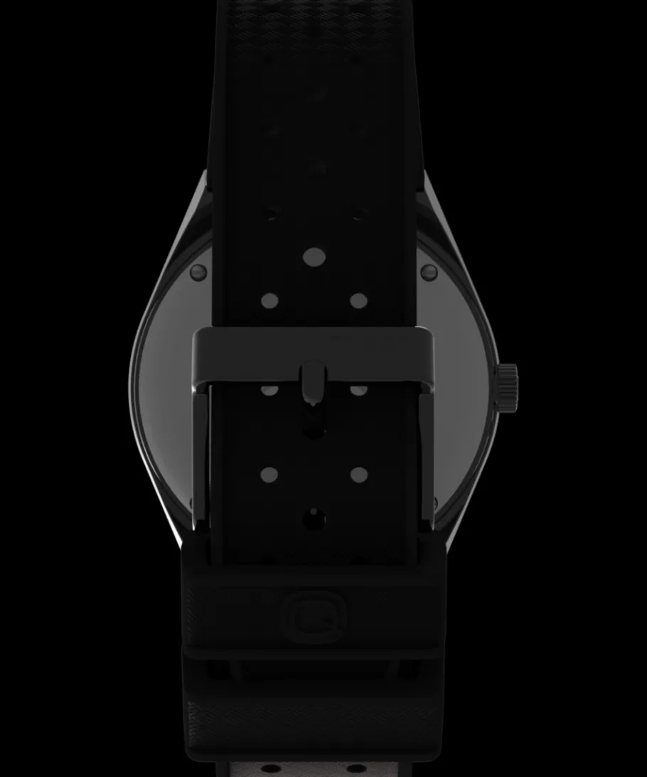 Timex Vintage|Military Inspired*Q GMT 38mm Synthetic Rubber Strap Watch