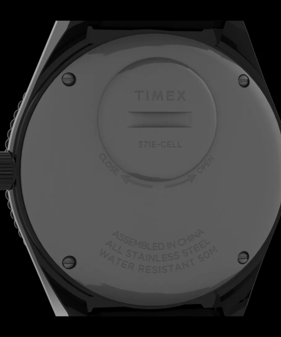 Timex Vintage|Military Inspired*Q GMT 38mm Synthetic Rubber Strap Watch