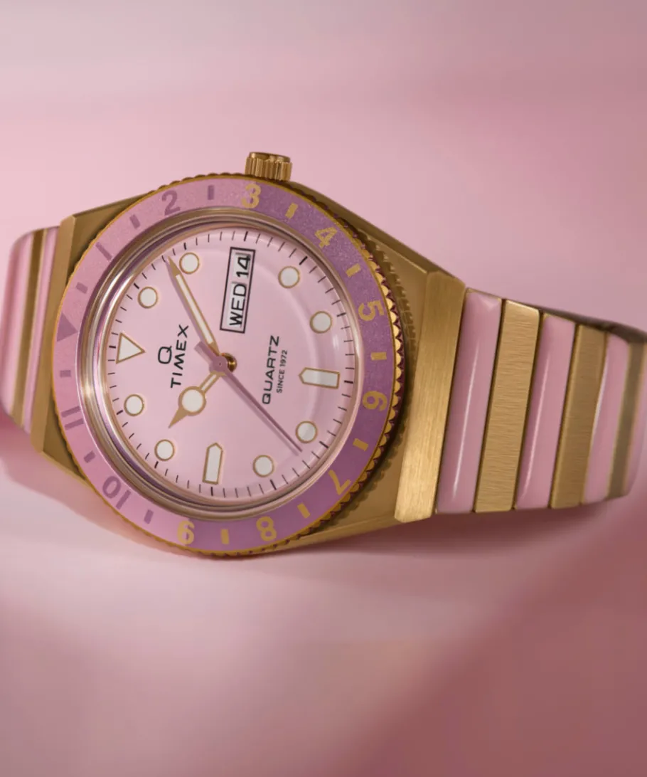 Women Timex Bracelet*Q ® 36mm Stainless Steel Expansion Band Watch