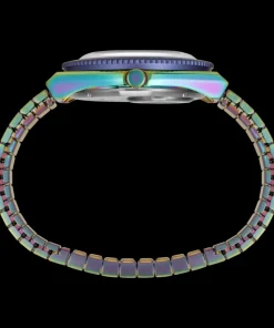 Women Timex Bracelet*Q 36mm Stainless Steel Expansion Band Watch