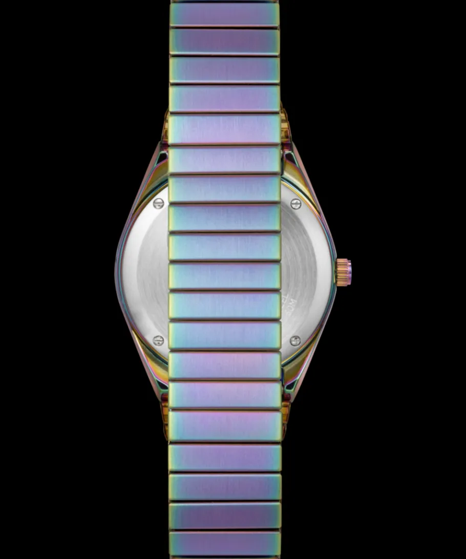 Women Timex Bracelet*Q 36mm Stainless Steel Expansion Band Watch